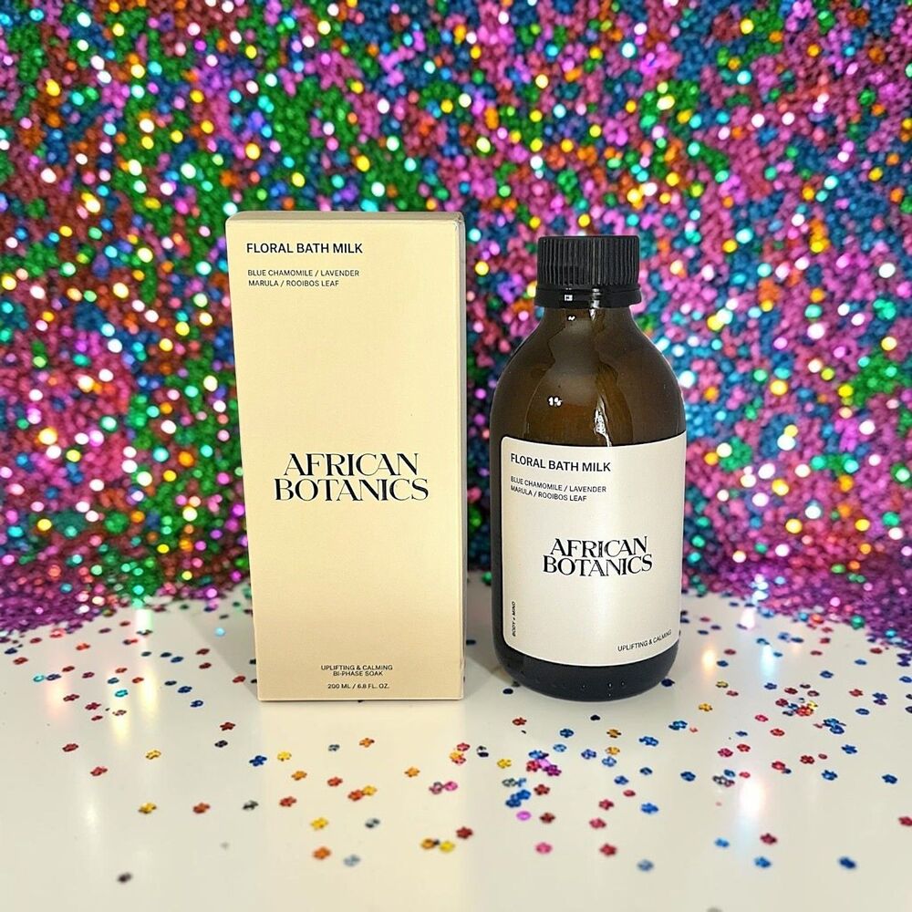 African Botanics Floral Bath Milk Brand New in Box 6.8 fl oz